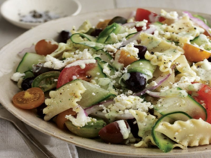 Pasta Salad With Feta Cheese
 Greek Pasta Salad With Feta Cheese