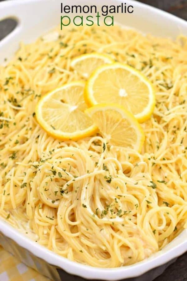 Pasta Side Dishes For Fish
 Lemon Garlic Pasta Shugary Sweets