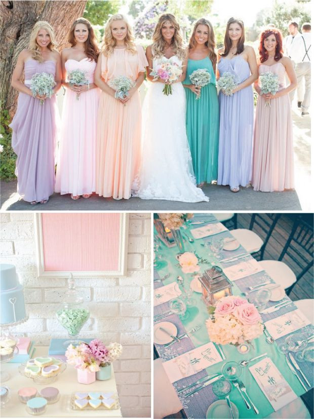 Pastel Wedding Colors
 97 best images about Wedding Theme Pastels on Pinterest