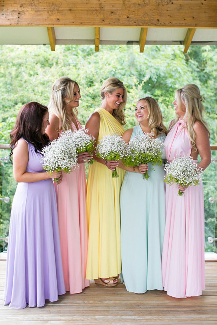 Pastel Wedding Colors
 Pastel Bridesmaid Dresses Wedding Ideas By Colour