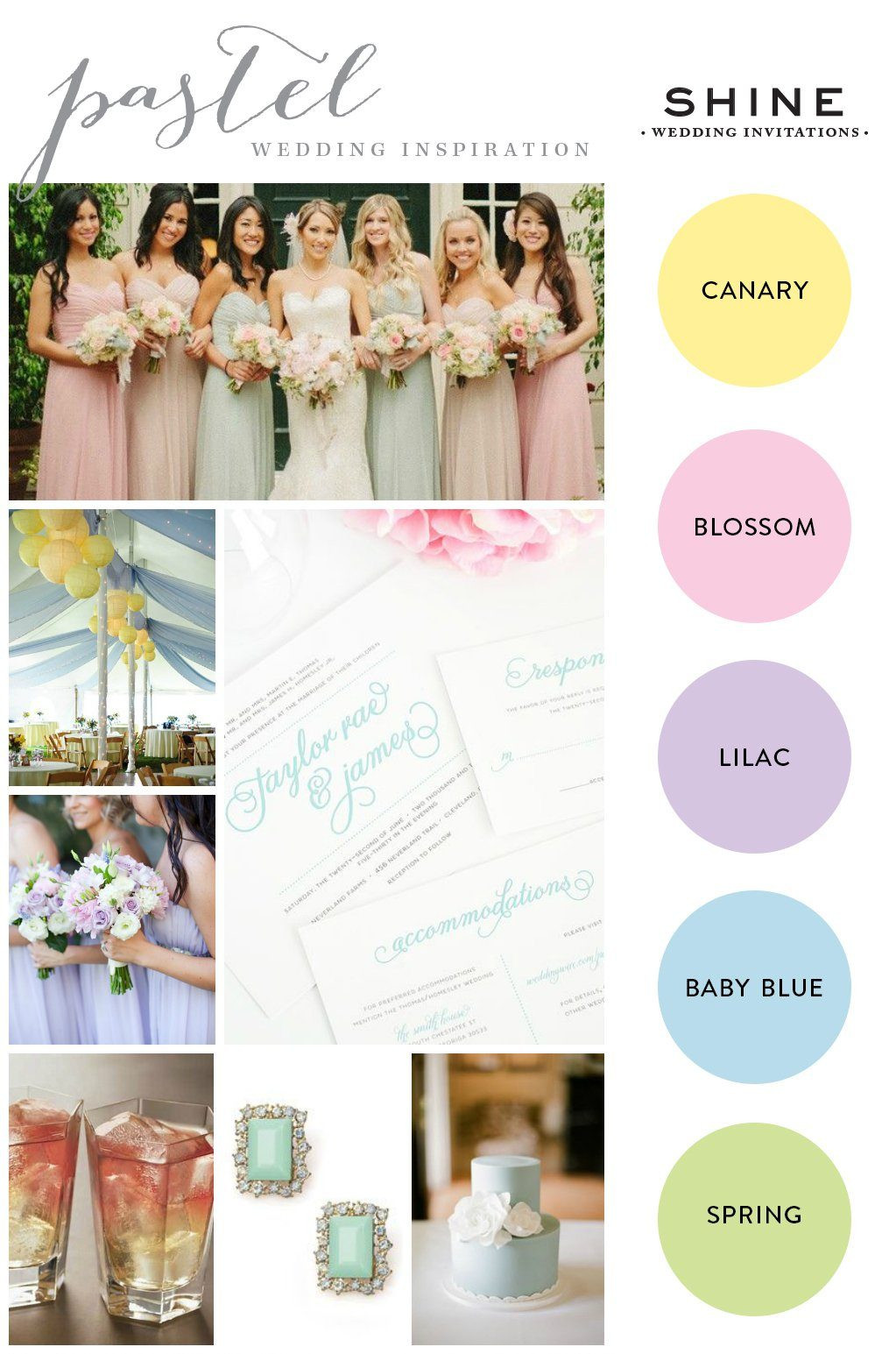 Pastel Wedding Colors
 Pastel Wedding Inspiration – Wedding Invitations