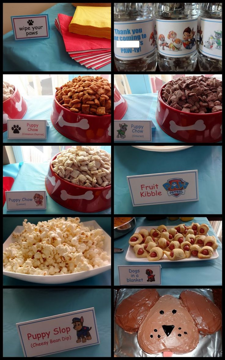 Paw Patrol Birthday Party Food Ideas
 PAW Patrol Puppy Party food ideas