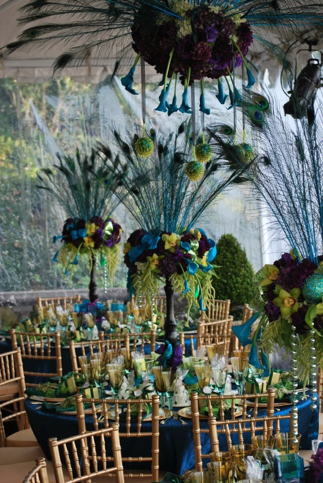 Peacock Themed Weddings
 Majestic and Grand Peacock Wedding Favors and Invitations