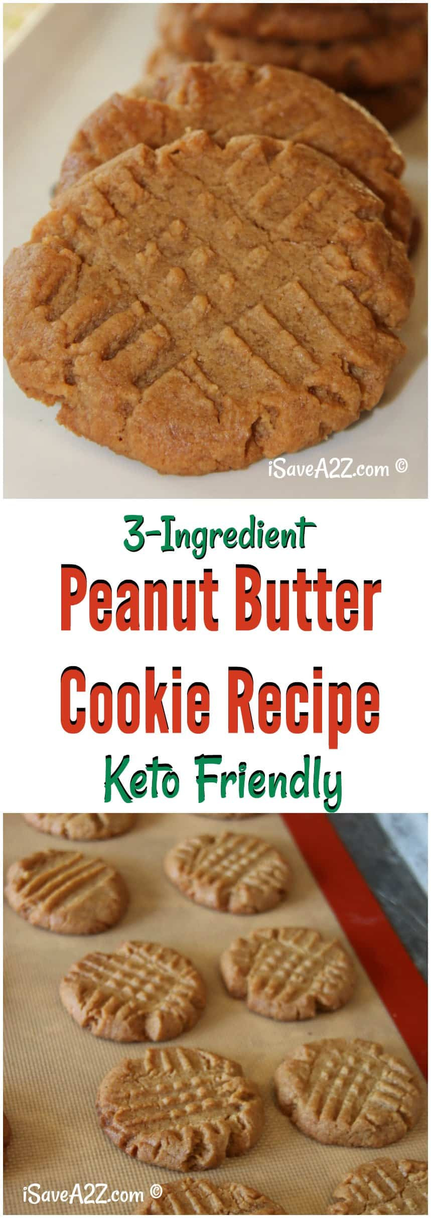 Peanut Butter On Keto Diet
 3 Ingre nt Keto Peanut Butter Cookies Recipe iSaveA2Z