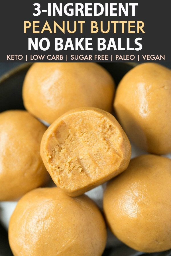 Peanut Butter On Keto Diet
 3 Ingre nt No Bake Keto Peanut Butter Balls Paleo