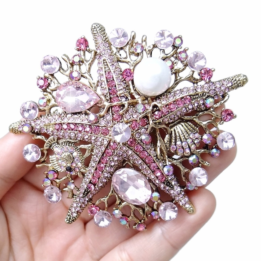 Pearl Brooches
 Aliexpress Buy Bella Fashion Vintage Style Pink Star