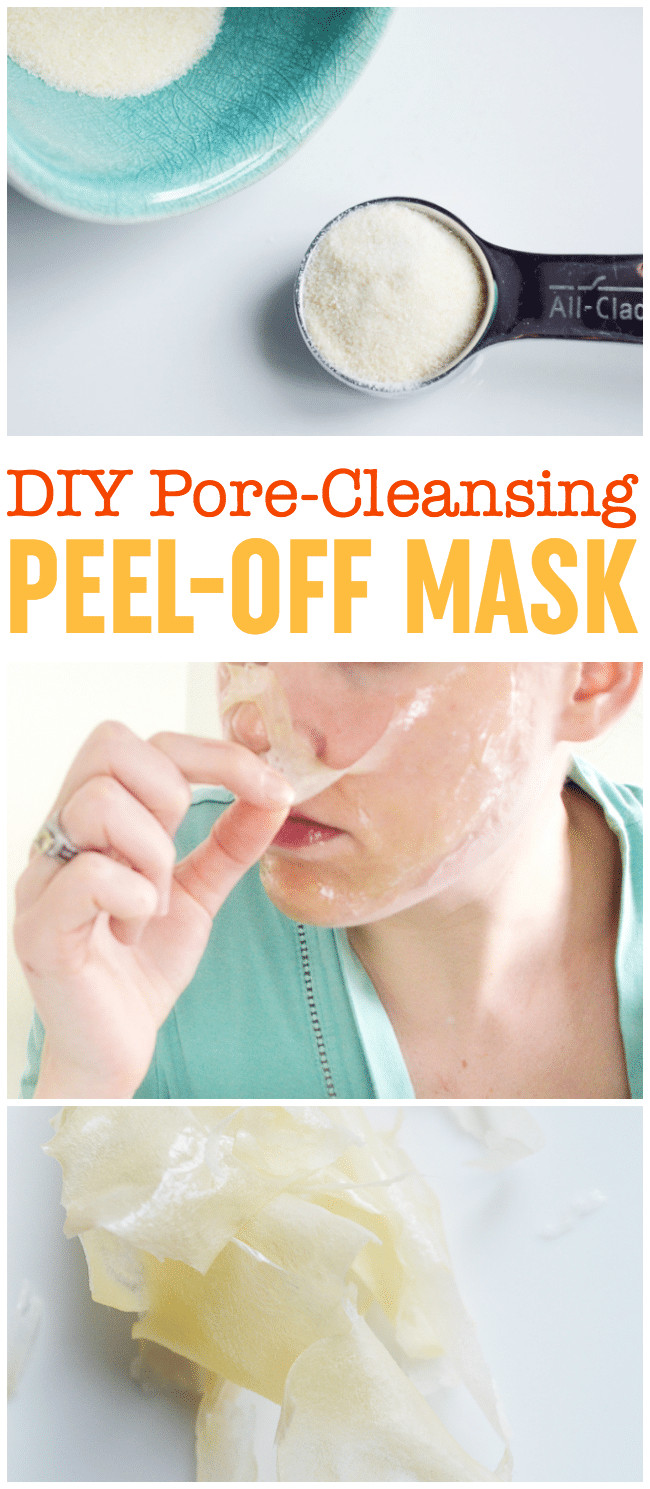 Peel Off Mask DIY
 DIY Peel f Mask Pore Cleansing Blackhead Busting Face