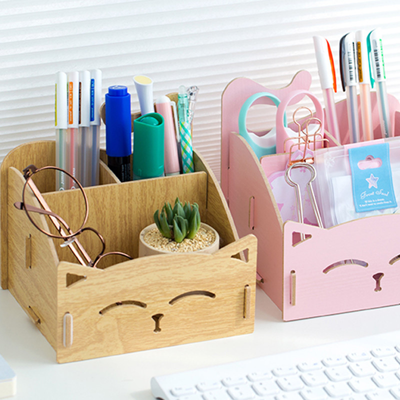 Pen Organizer DIY
 Fashion Wooden Multi purpose Pen Holder Creative DIY