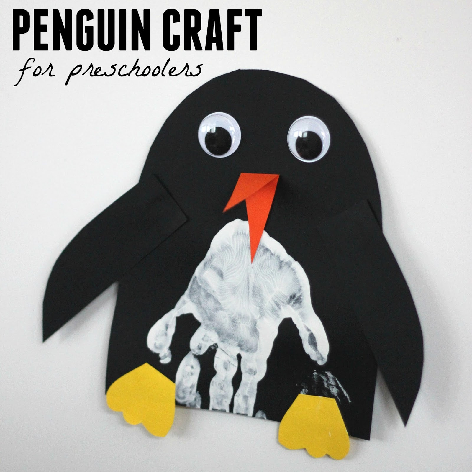 Penguin Craft For Toddlers
 Toddler Approved Handprint Penguin Craft