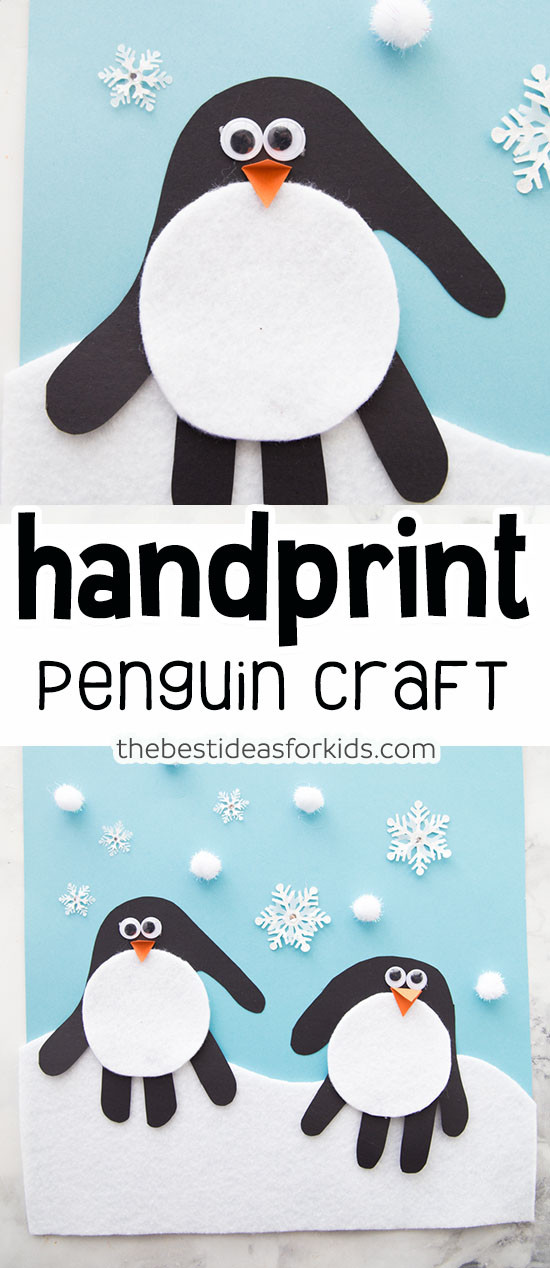 Penguin Craft For Toddlers
 Handprint Penguin The Best Ideas for Kids