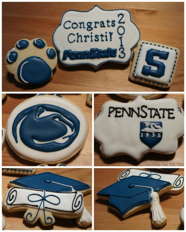 Penn State Graduation Gift Ideas
 Penn State Graduation Decorated Cookies