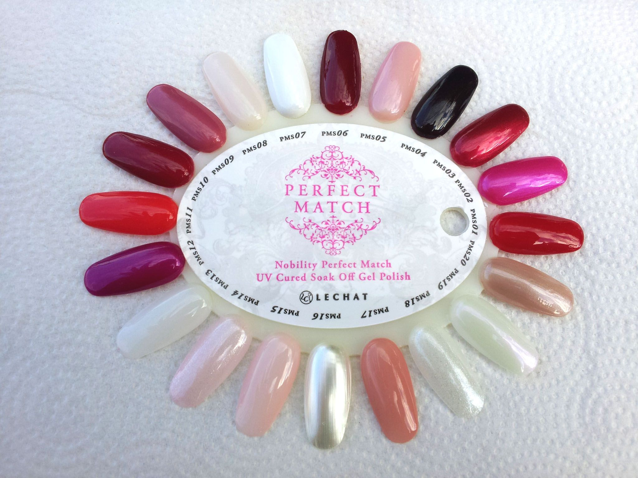 Perfect Match Nail Colors
 LeChat Perfect Match Original 20 shades swatch