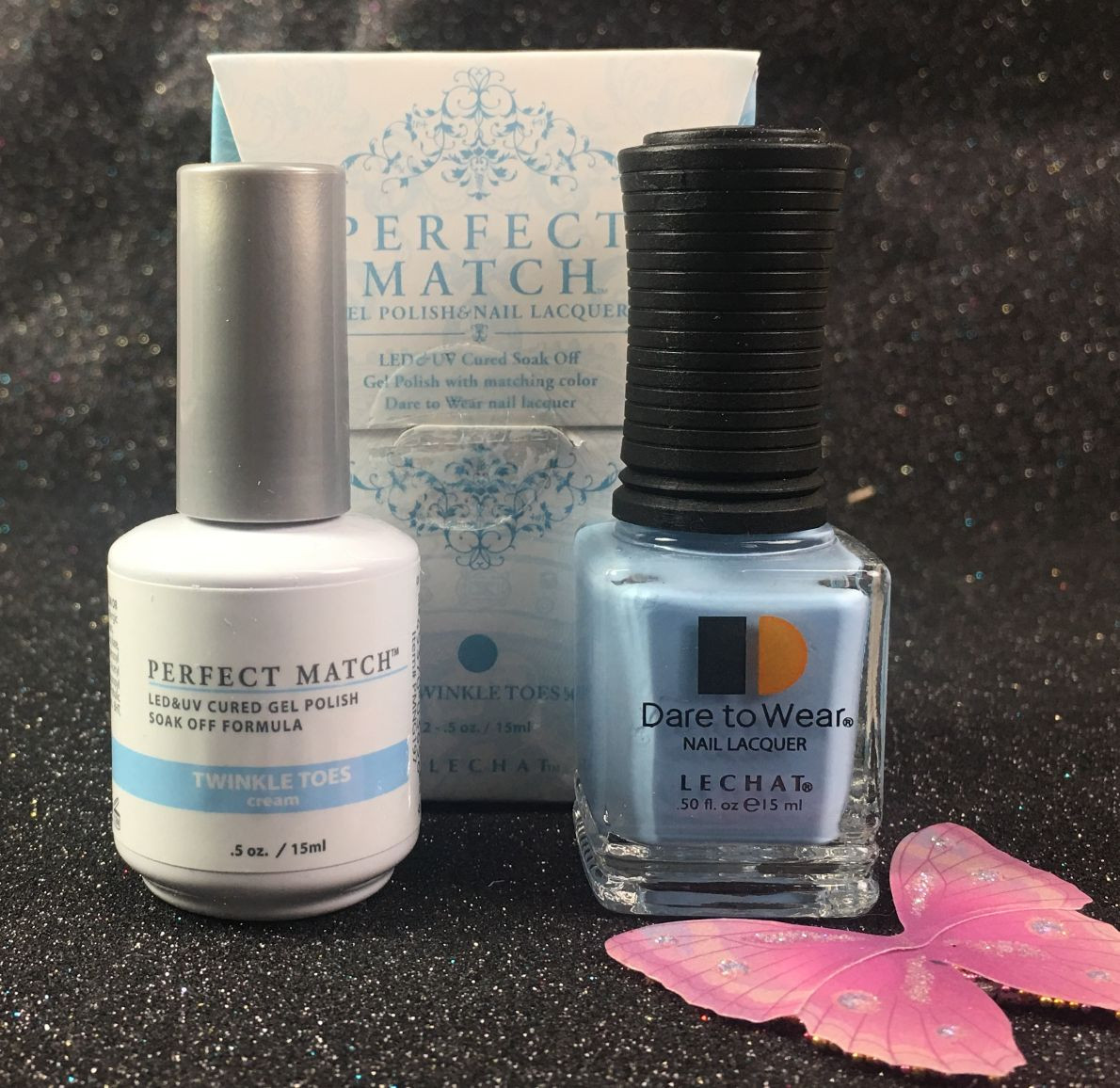 Perfect Match Nail Colors
 LeChat Twinkle Toes FAIRY Collection Perfect Match Gel