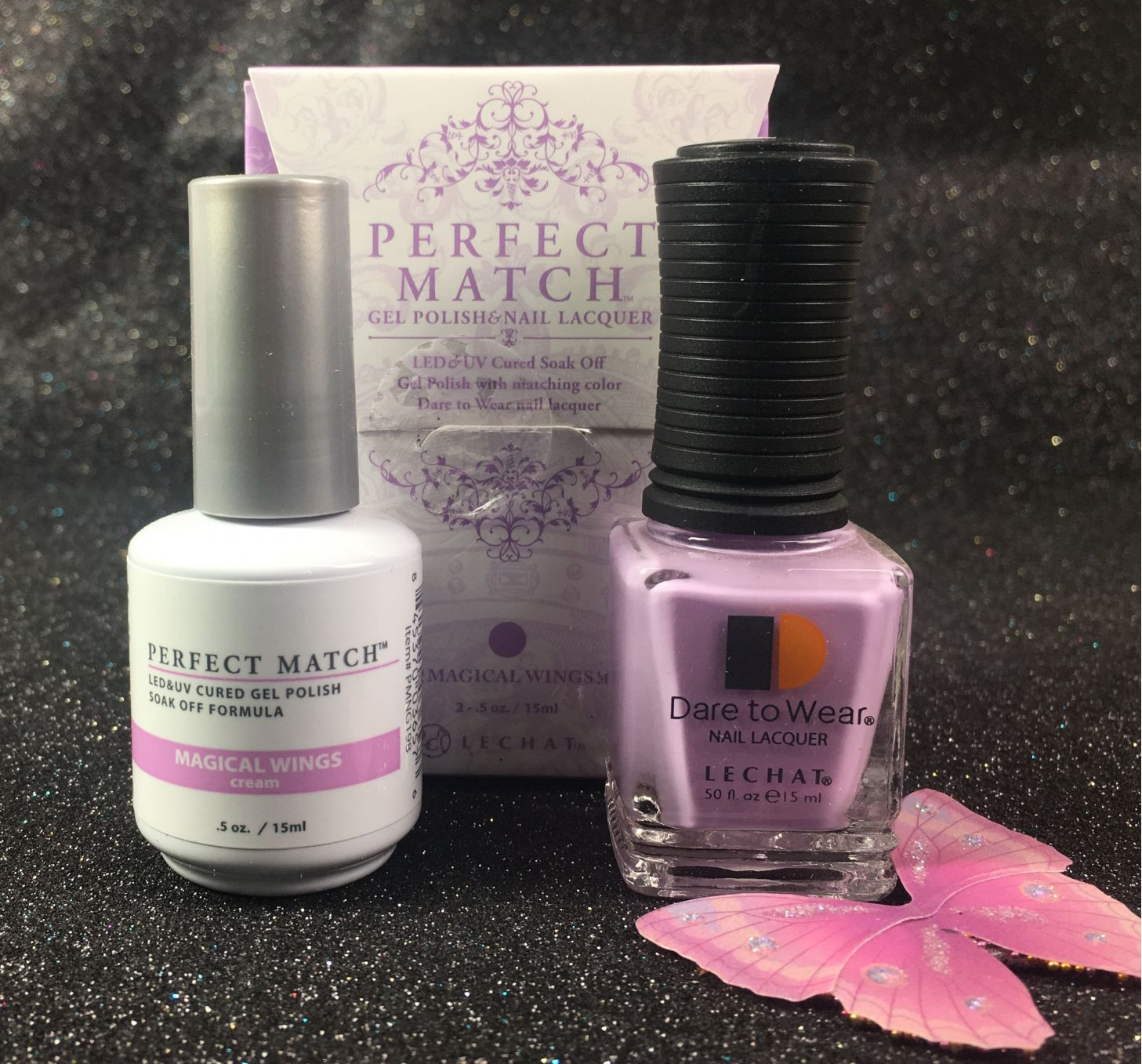 Perfect Match Nail Colors
 LeChat Magical Wings FAIRY Collection Perfect Match Gel
