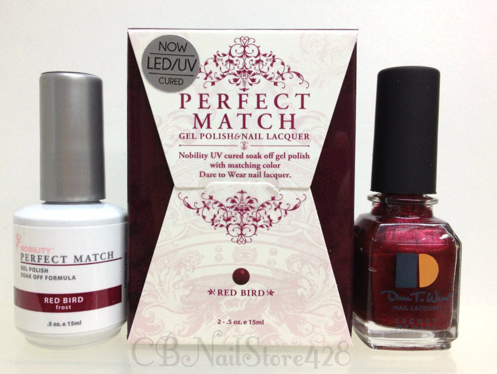 Perfect Match Nail Colors
 LeChat Perfect Match Gel Polish & Nail Lacquer Red Bird