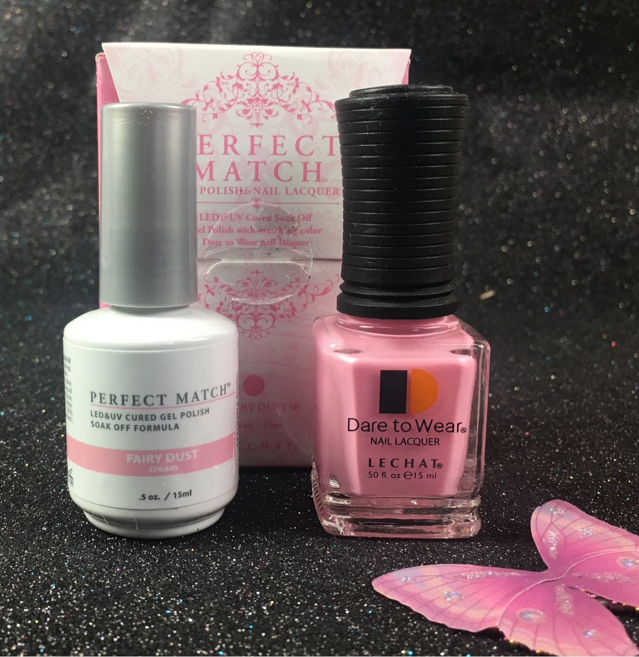 Perfect Match Nail Colors
 LeChat Fairy Dust FAIRY Collection Perfect Match Gel