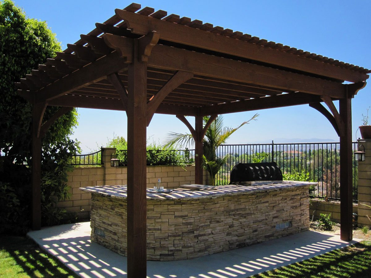 Pergola Kitchen Outdoor
 20 Cool Pool Side Shade Pergolas Pavilions & Arbors
