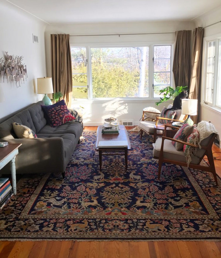 Persian Rug Living Room
 Oriental rugs in midcentury living rooms Me likey