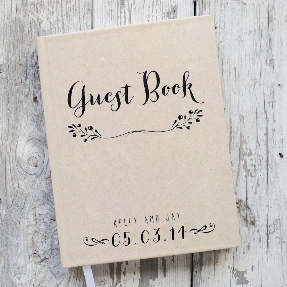 Personalised Wedding Guest Books
 Wedding Guest Book Wedding Guestbook Custom Guest Book