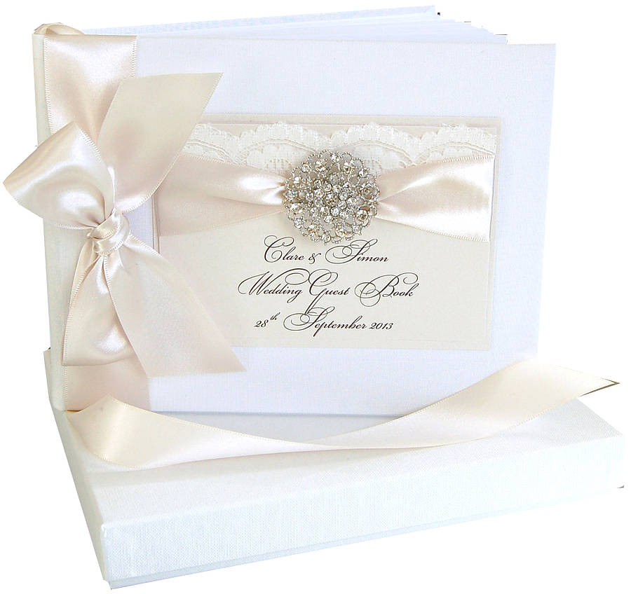 Personalised Wedding Guest Books
 Opulence Wedding Guest Book Personalised By The Luxe Co