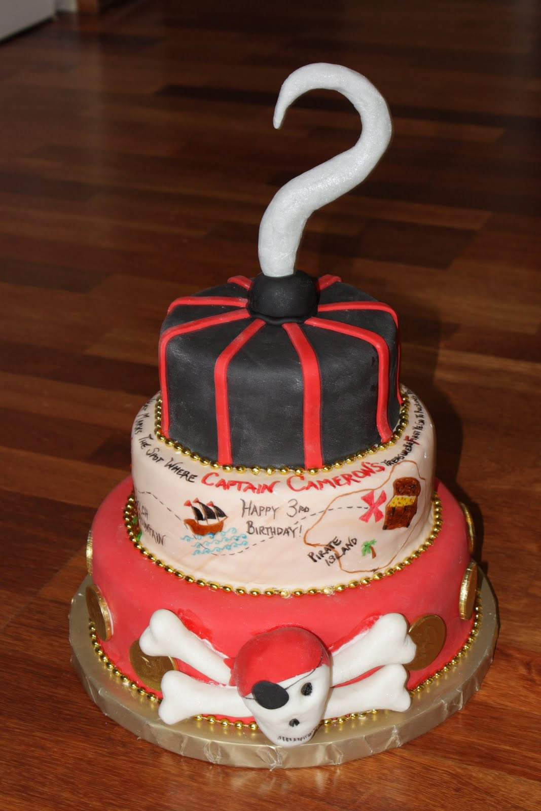 Personalized Birthday Cakes
 Custom Cakes By Britt Pirate Birthday Cake