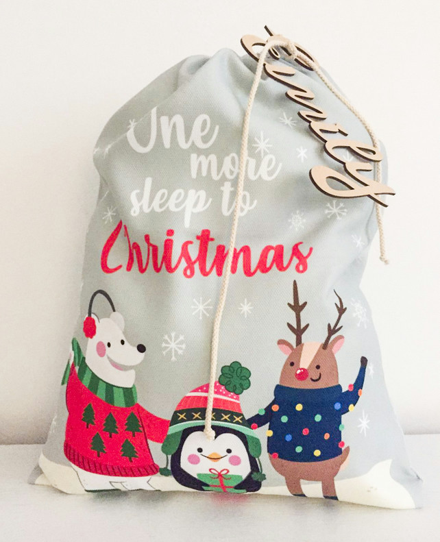 Personalized Christmas Gifts For Kids
 Personalized Christmas Eve Bags Christmas ts Folksy