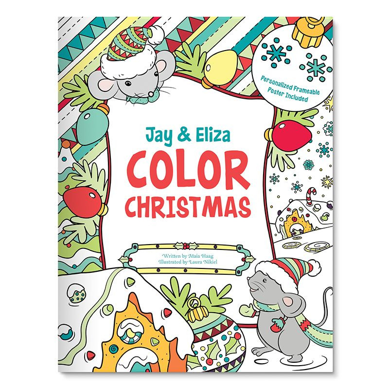 Personalized Coloring Books For Kids
 Color Christmas With Me Adult & Child Personalized