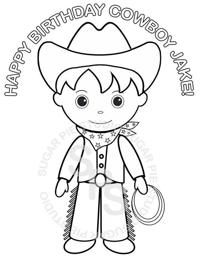 Personalized Coloring Books For Kids
 Personalized Printable Cowboy Birthday Party Favor