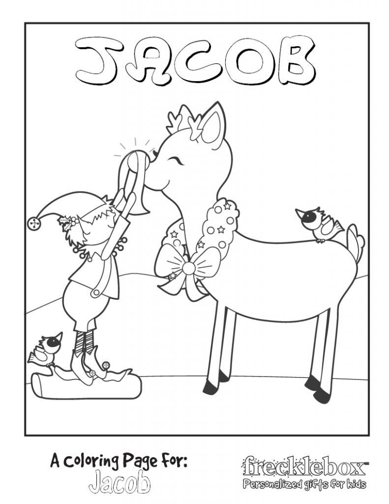Personalized Coloring Books For Kids
 Free Personalized Holiday Coloring Pages from Frecklebox