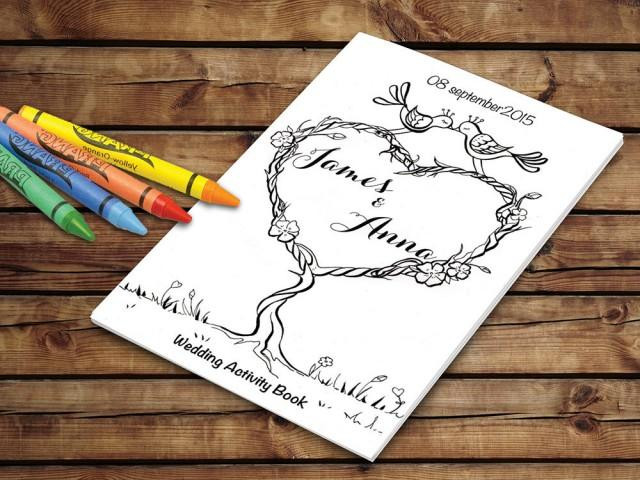 Personalized Coloring Books For Kids
 Kids Wedding Activity Book Printable Wedding Printable