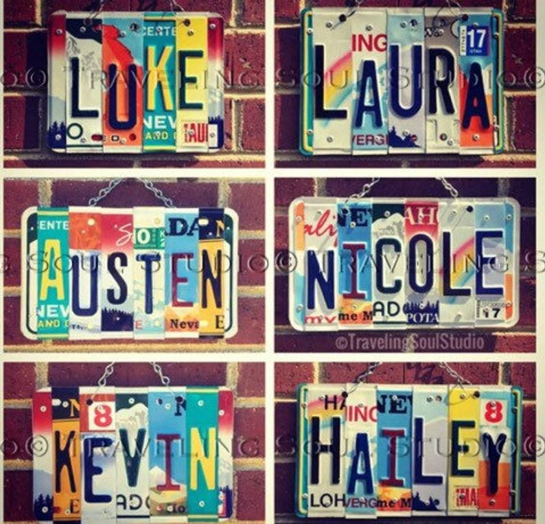 Personalized Gifts For Kids Cheap
 License Plate Name Sign Gifts for Kids Childrens Gifts