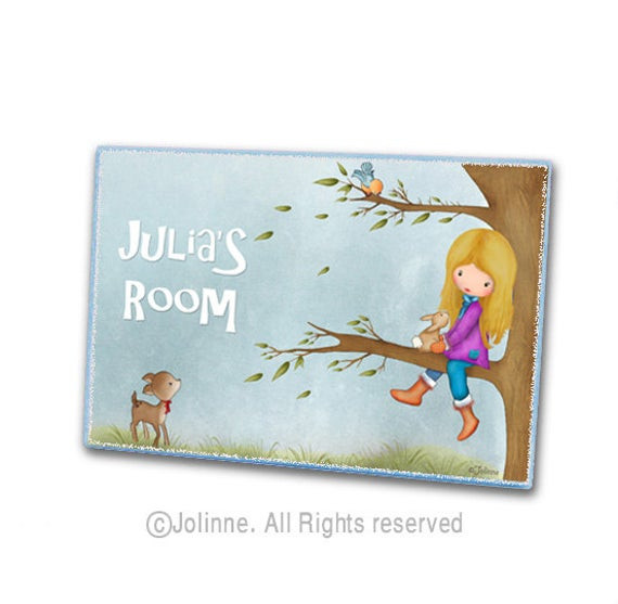Personalized Kids Room Signs
 Personalized kids art door sign custom name children by