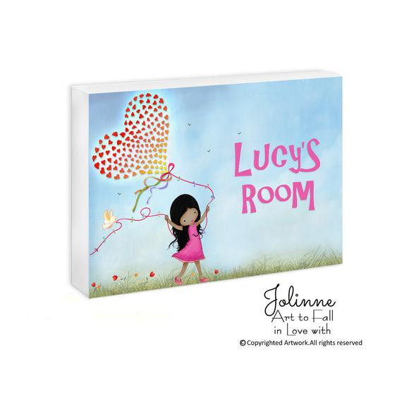 Personalized Kids Room Signs
 Personalized children door sign kids room sign girl nursery