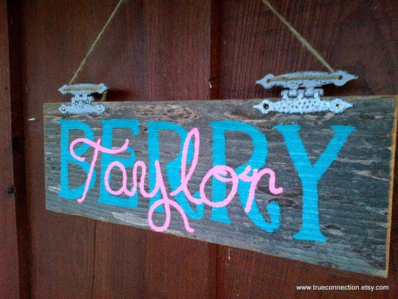 Personalized Kids Room Signs
 Personalized Name Sign Custom Kids Room Sign Rustic Wood Sign