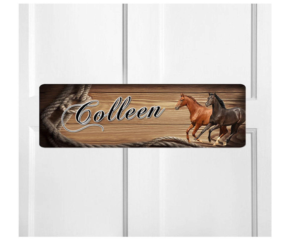 Personalized Kids Room Signs
 Personalized Kids Room Door Sign Horses Bedroom Door Sign Room