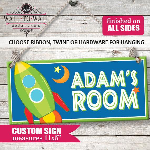 Personalized Kids Room Signs
 Custom PERSONALIZED Kids Wall Sign Room Decor Door Plaque