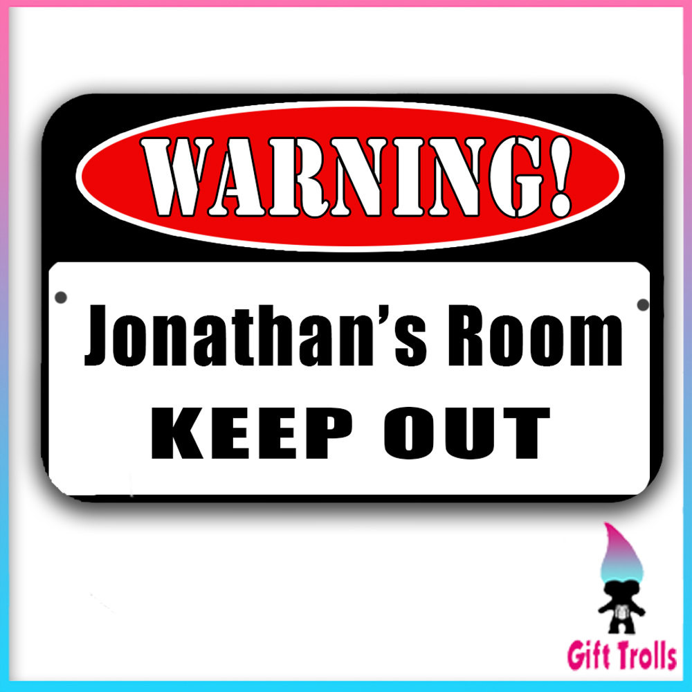 Personalized Kids Room Signs
 Personalized Kids Room Sign Warning sign Bedroom Sign