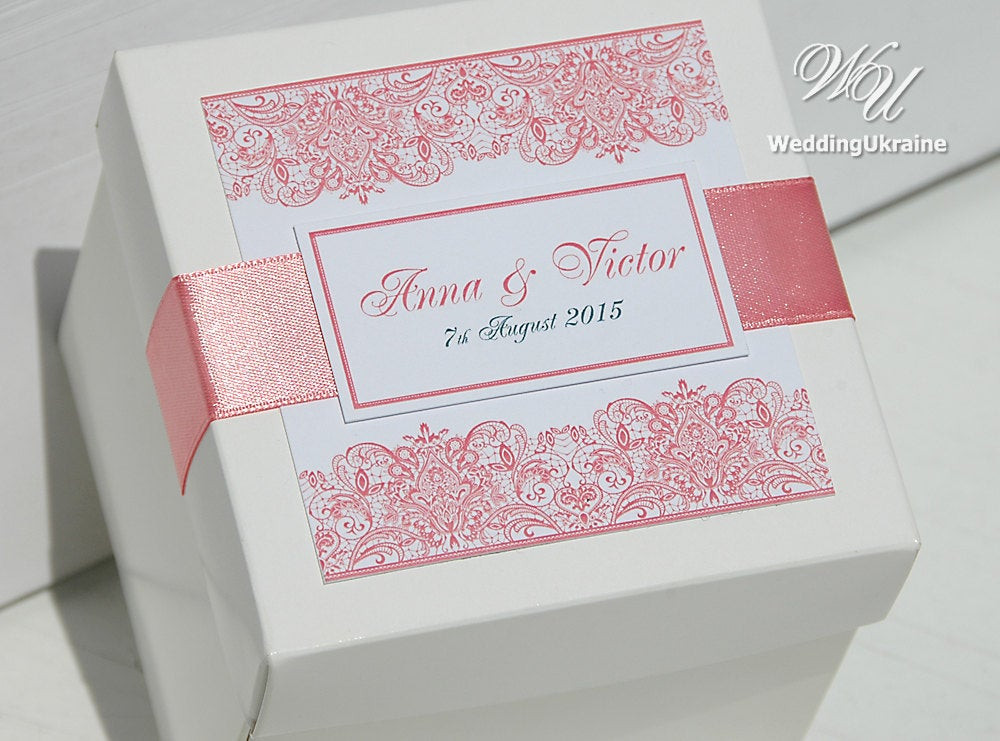 Personalized Wedding Favor Boxes
 20 Custom Wedding favor Boxes with satin ribbon and tag