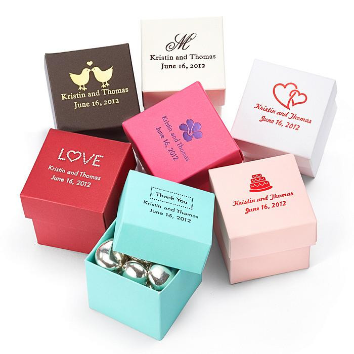 Personalized Wedding Favor Boxes
 Wedding Gifts Personalized Square Favor Boxes