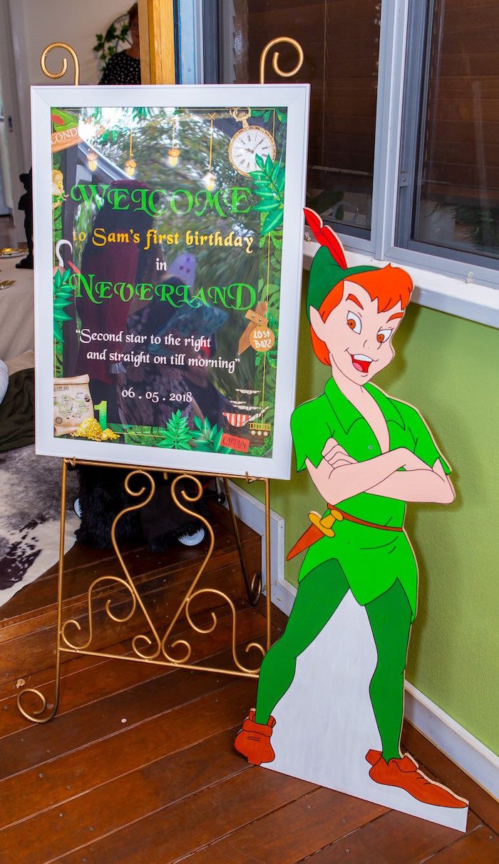 Peter Pan Birthday Party Supplies
 Kara s Party Ideas Peter Pan in Neverland First Birthday