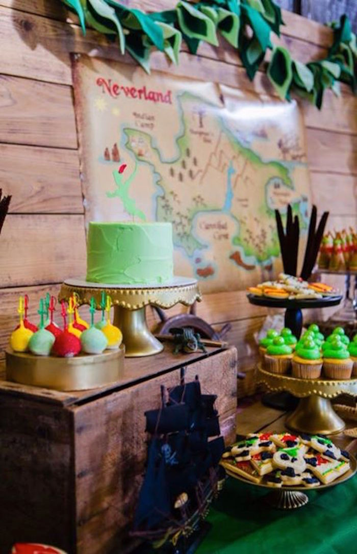 Peter Pan Birthday Party Supplies
 Kara s Party Ideas Neverland Peter Pan Tinkerbell Themed