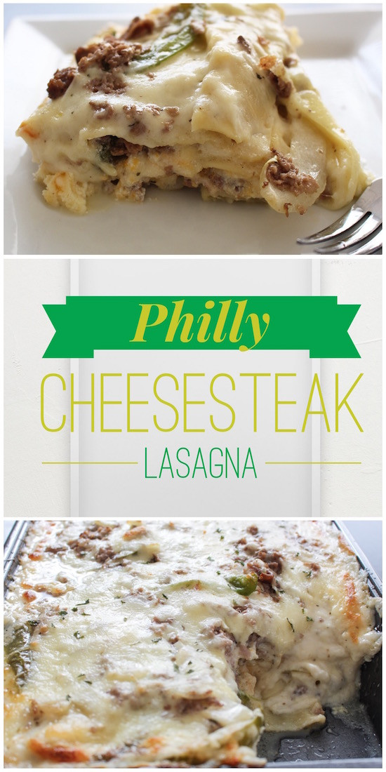 Philly Cheesesteak Lasagna
 Philly Cheesesteak Lasagna Pinch Me Twice