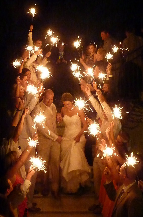 Photographing Sparklers At A Wedding
 Wedding Sparkler s Ideas for graphing Sparklers