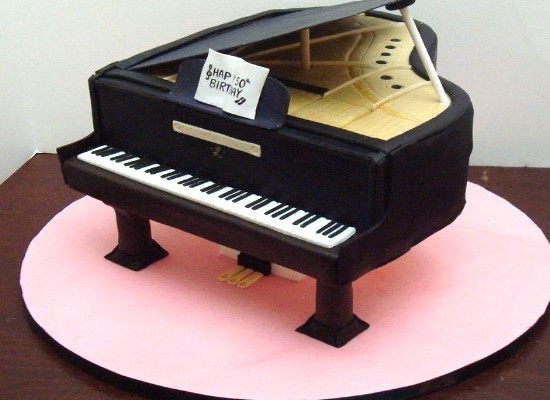 Piano Birthday Cake
 How to Make a Baby Grand Piano Cake A Slice of Heaven