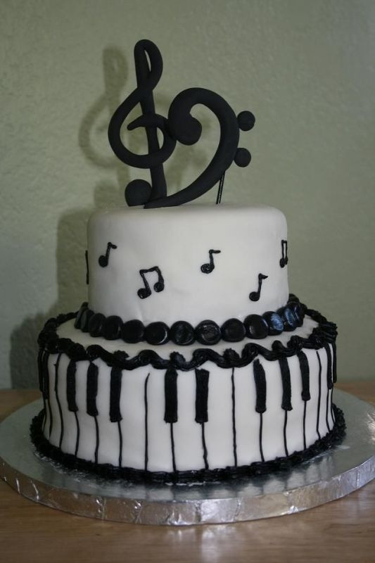 Piano Birthday Cake
 78 best images about Piano Cakes on Pinterest