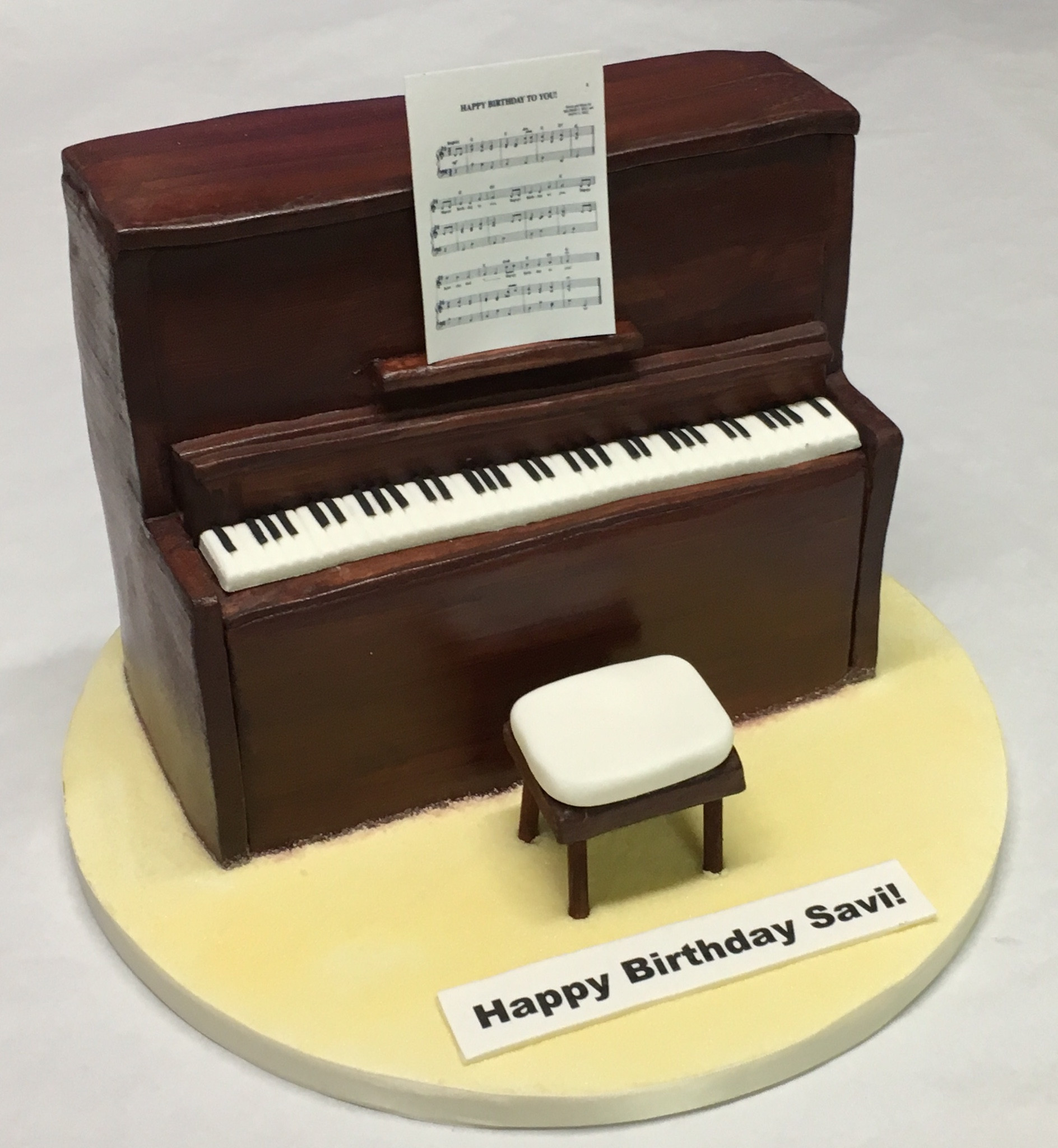 Piano Birthday Cake
 Upright Piano Cake Girls Birthday Cakes Celebration