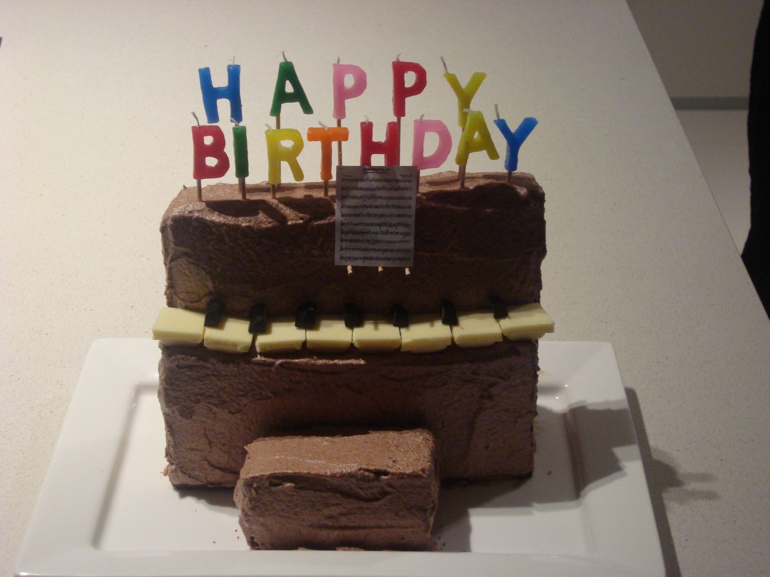 Piano Birthday Cake
 Piano birthday cake