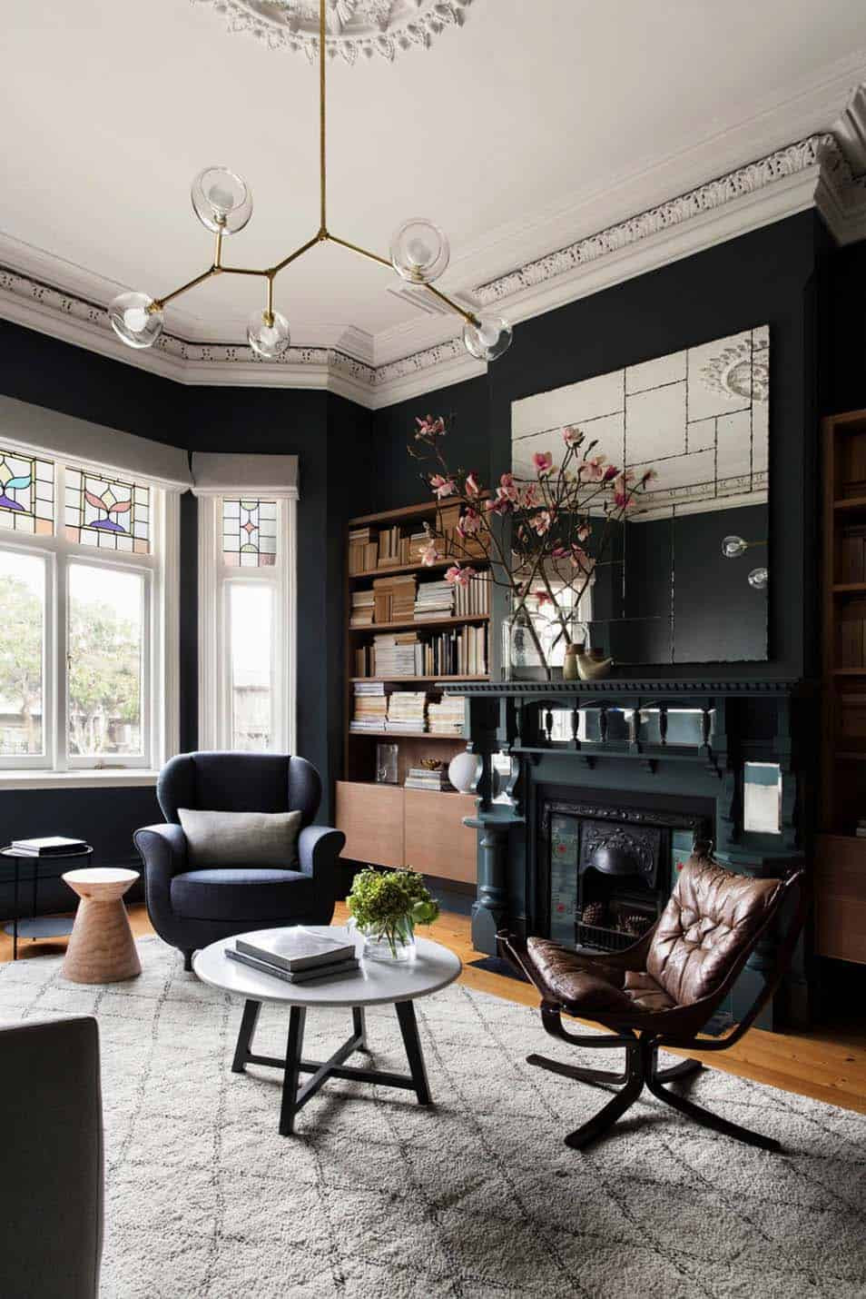 Pictures For Living Room Walls
 28 Gorgeous living rooms with black walls that create cozy