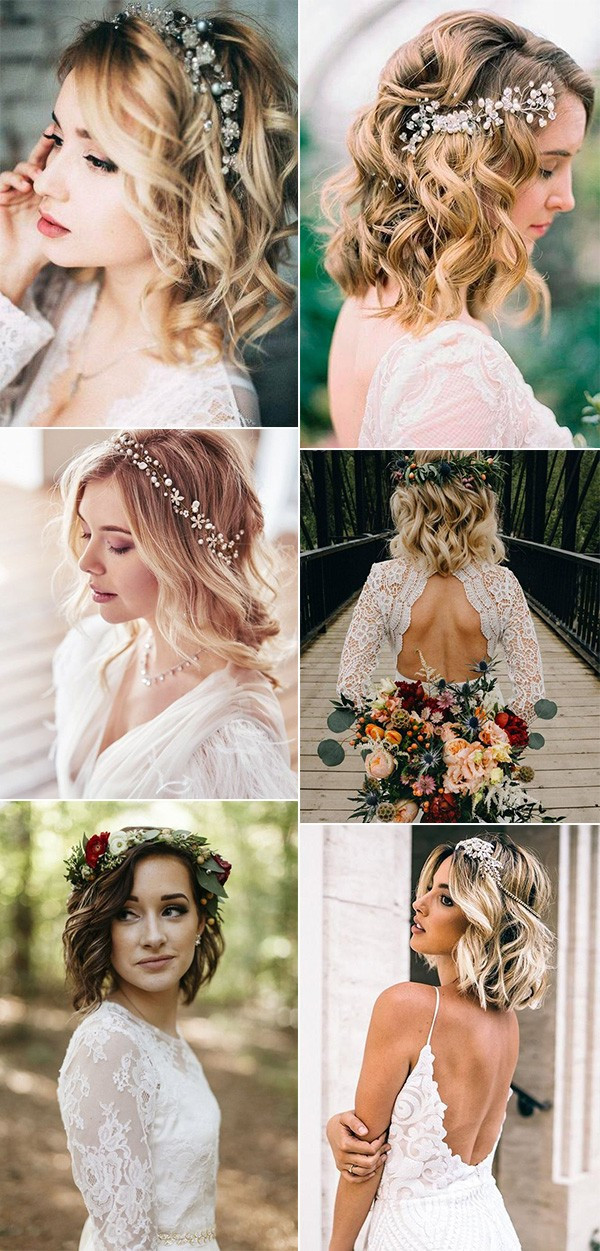 Pictures Of Wedding Hairstyles For Medium Length Hair
 20 Medium Length Wedding Hairstyles for 2021 Brides