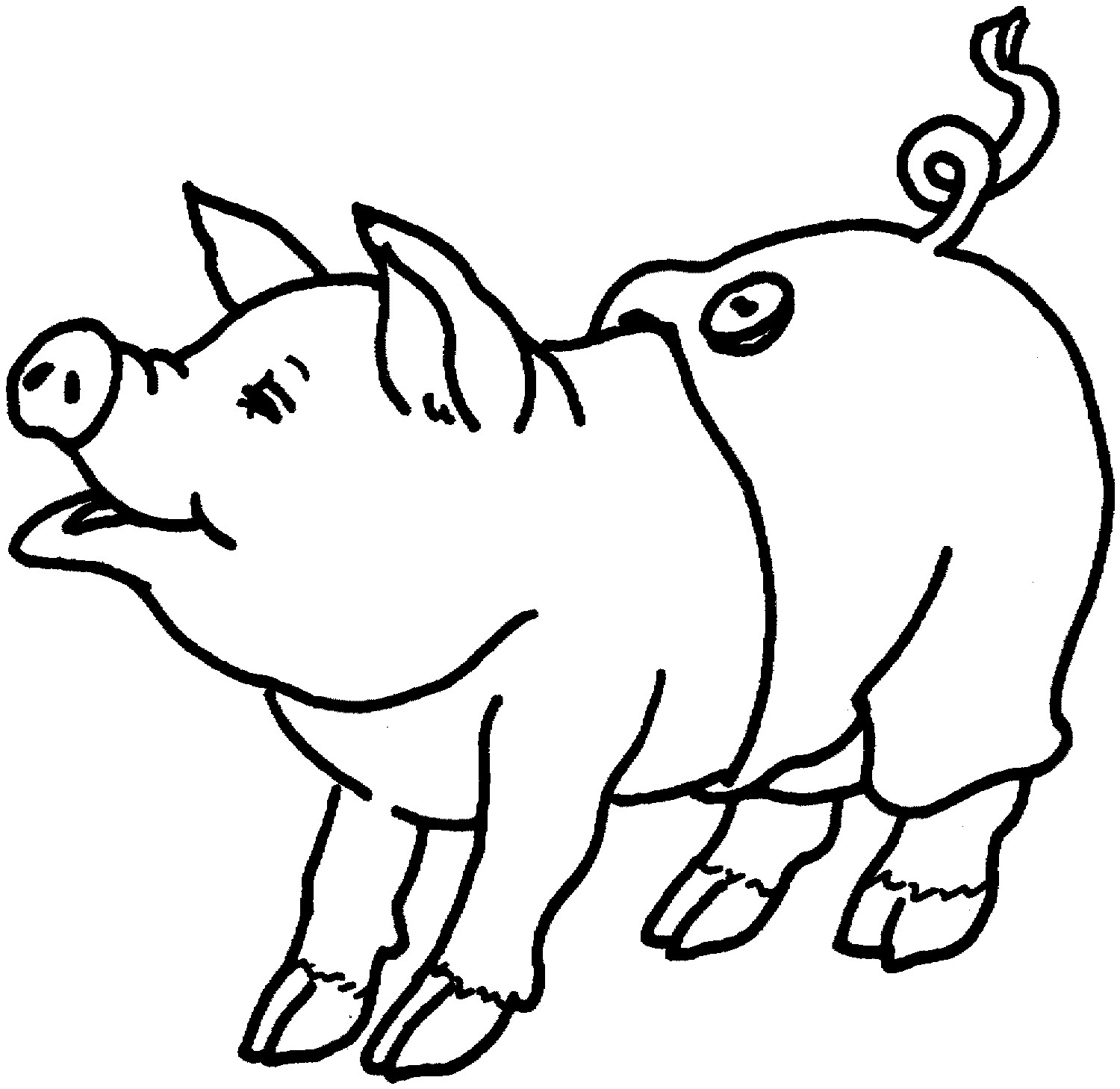 Pig Coloring Pages For Adults
 Free Printable Pig Coloring Pages For Kids